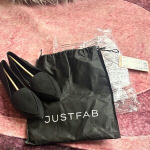 JustFab Elegant Black Loafers